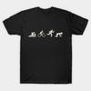 Men Black Print T-shirt Swim. Bike. Run. Puke. No-Cut Transfer Paper Print Cotton Tshirt