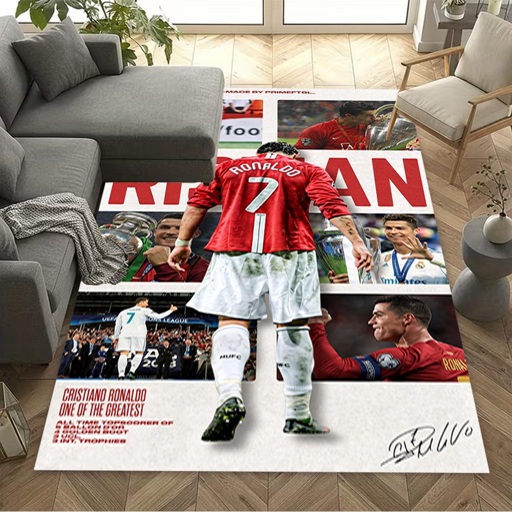 Ronaldo's Number Seven Jersey Area Rug Design for Dining Room Foyer Outdoor Playrooms Anti-slip Rug Office home decor