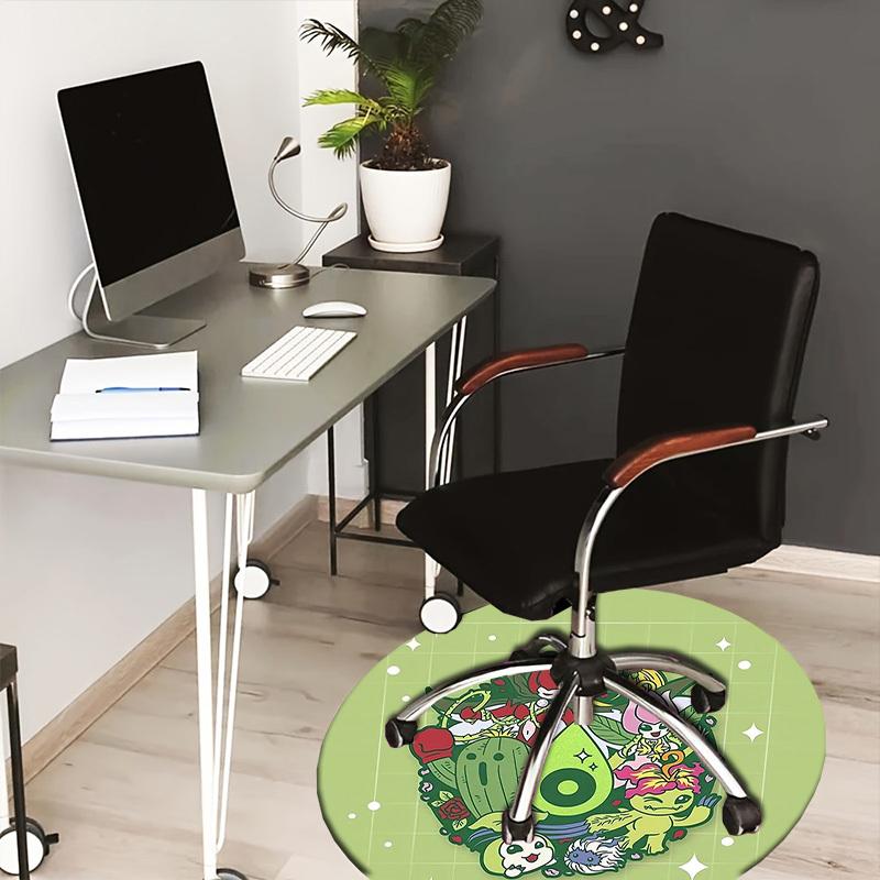 

1pc Fantasy Garden Round carpet, Made of Polyester,Perfect for Decorating Office Chairs, Living Rooms,Vibrant Decorative Rug 80cm