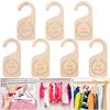 7Pcs Baby Wardrobe Labels Wood Smooth Newborn DIY Clothes Organizers Infants Clothing Hooks Nursery Household Bedroom