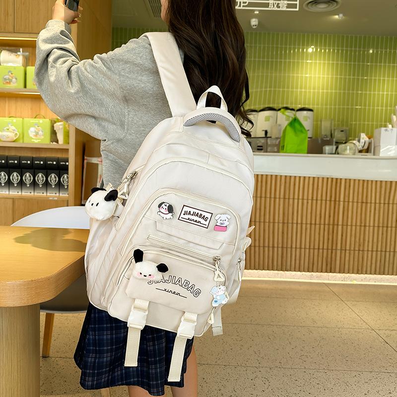 

Children s Schoolbags Elementary School Girls Junior High School Students High School Students Splicing Large Capacity School Backpacks