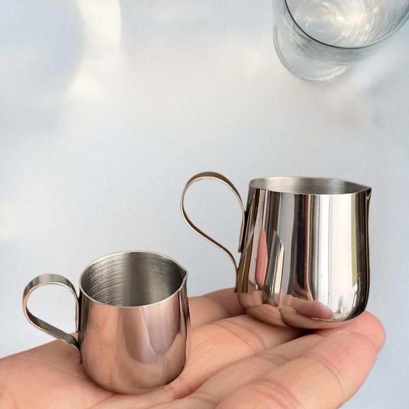 HEET 12,5/30 ml Mini Melkschuimerkan voor Koffie Latte Art Melkschuimerkan RVS Maatbeker Pot Koffie Accessoire