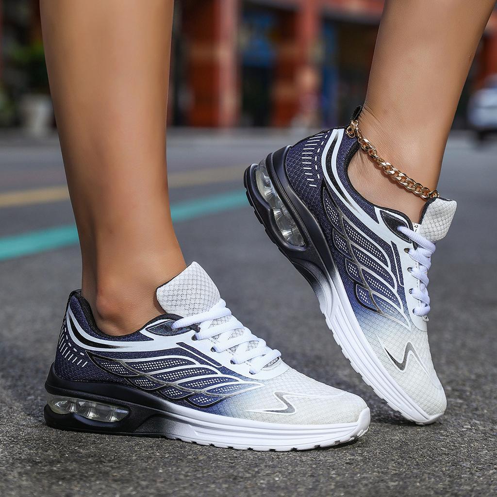 Women Big Size Autumn New Air Cushion Shoes Mesh Breathable Lightweight Comfortable Sneaker Fashion Casual Sports Large Footwear