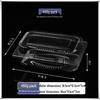 Transparent Disposable Plastic Box with Lid for Fresh Fruit, Roast Duck, Cake, or Strawberries.