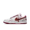 Nike Big River Soaked Moon, Fiery Serpent Abrasion Resistant Slip Resistant Low top Skateboard Shoes Unisex White Red 355152-150(Team724-)