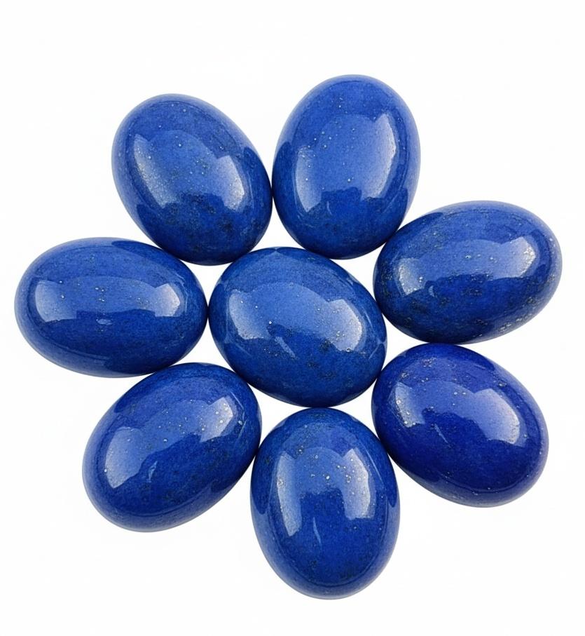 Oval Shape Lapis Lazuli Gemstones - Natural Lapis Lazuli Rough Stone for Making Custom Jewelry