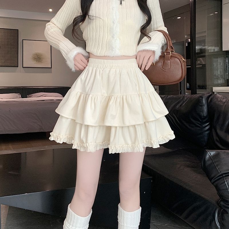 Casual Ball Gown Mini Black Skirts Women Korean Fashion Y2k Clothes Slim High Waist Short Vintage A Line Kawaii Skirt