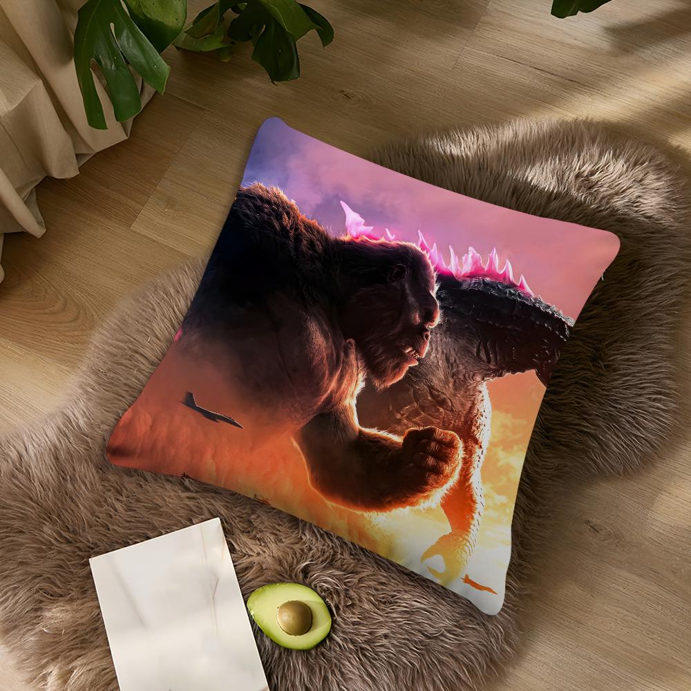 Classic Film K-Kong cushion cover Living Room Headboard Office Cushion G-GodzillaES Bedroom Cushion Sofa Nap Time Pillow Case