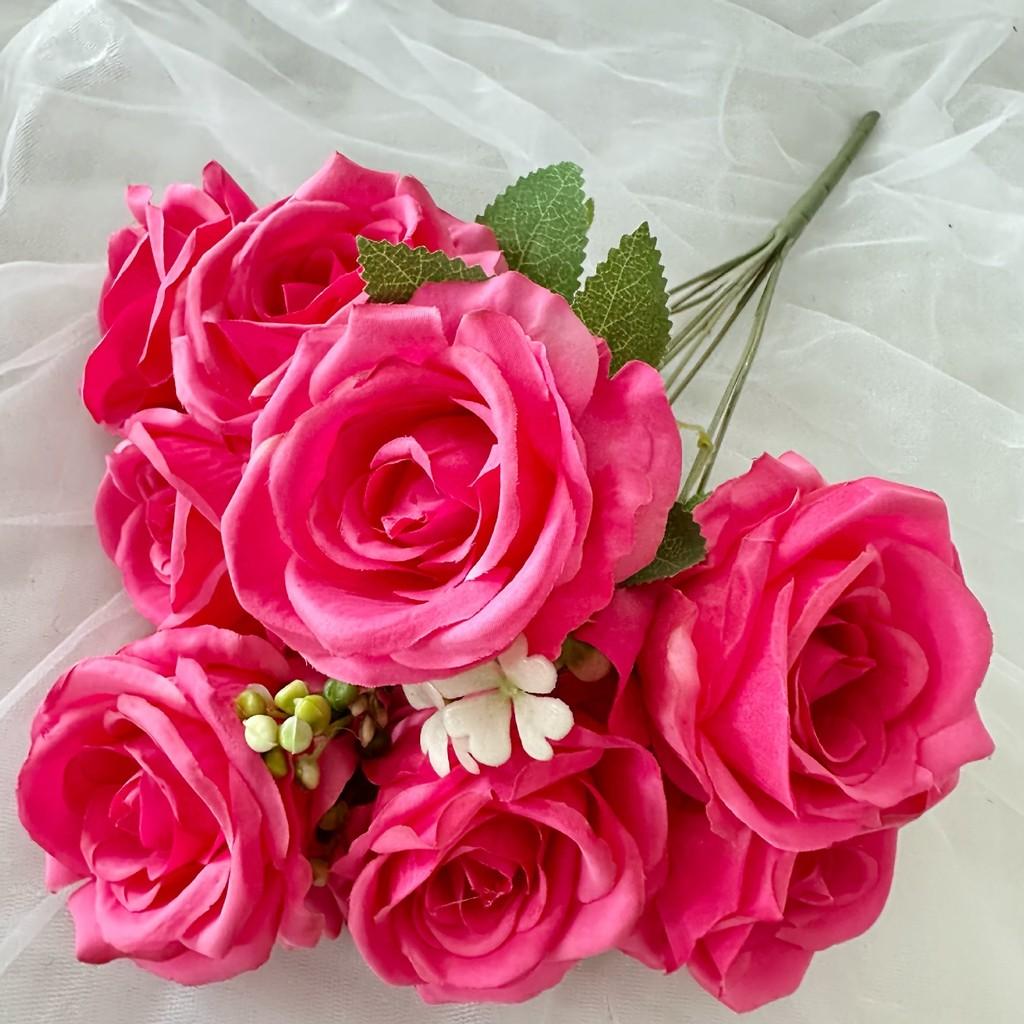 Rose Plant Simulated Restaurant Desktop Decoration Wedding Props Photography