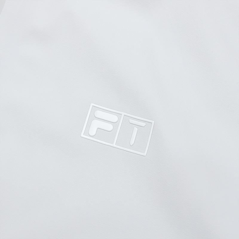 Fila Leisure Hooded Mid-Length Woven Jacket Women Jackets Semi-Transparent-Curtain-Gray A11W515713FGY