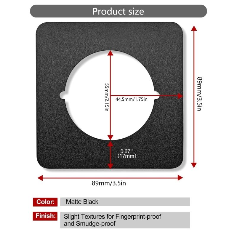 2Pcs Door Reinforcement Plate Door Handle Cover Door Knob Plates Stainless Steel Door Lock Repair Plate Easy to Install