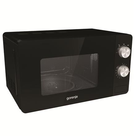 Gorenje | Mikrovlnná trouba | MO20E1B | Volně stojící | 20 l | 800 W | Černá