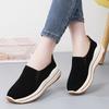 Women's Platform Loafers Moccasins Casual Slip on Thick Sole Height Increase Shake Shoes for Mother Plus Size