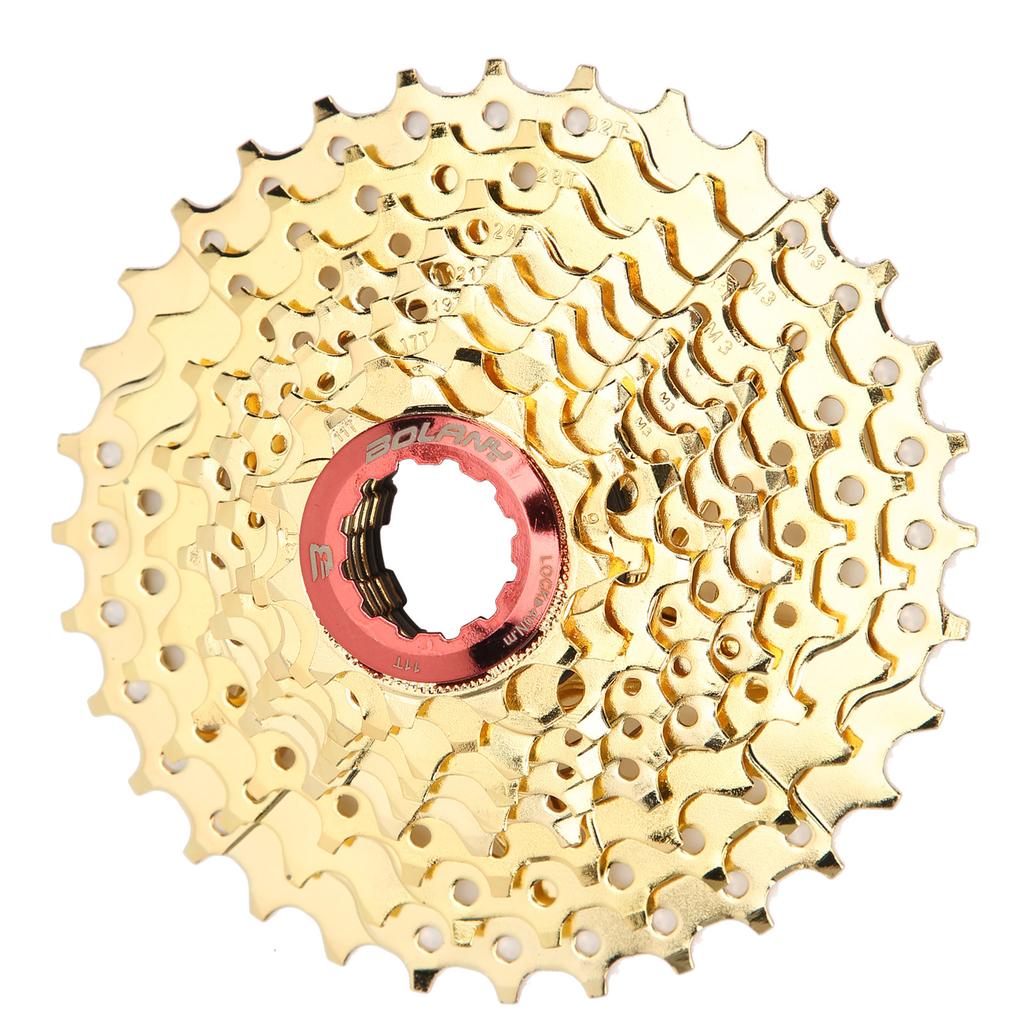VG Sports Mountain Bike 9 Speed Freewheel Bicycle 11‑32T Cassette Flywheel Replacement Gold