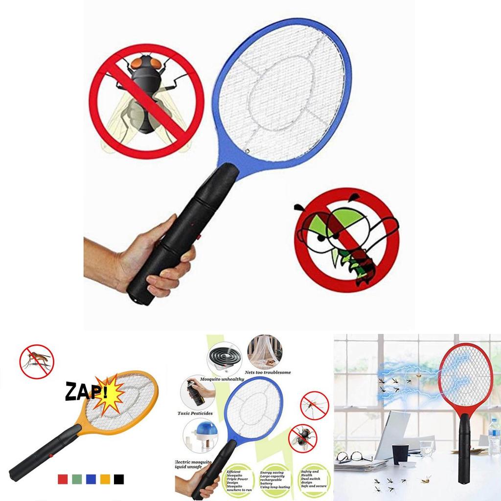 Handheld Fly Electric Swatter Zapper Use Insect Racket Bug Killers Mosquito