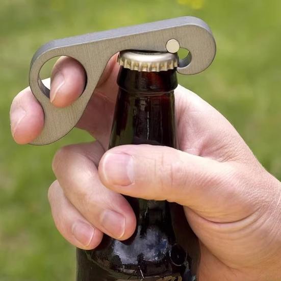 2Pcs Bottle Opener Can Pull Tab Pry Magnetic Refrigerator Magnet Portable One-Handed Operation Bottle Opener