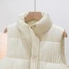 Down Puffer Vest for Women Stand Collar Sleeveless Puffer Jacket Casual Zipper Up Waistcoat Winter Warm Outerwear with Pockets