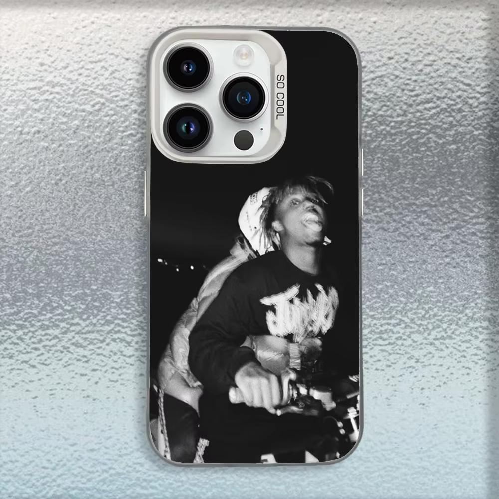 Rapper 999 J-Juice W-WRLD Pouzdro na telefon Pro iPhone 17 Air 16 e 15 14 13 12 11 Pro Max Plus Mini SE 2020 2022 Bílé Matné Nárazuvzdorné