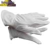 Rongzhituo 10 Pairs White Cotton Dotted Anti-Slip Gloves