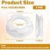32189 (#32189.0000) Ultra Plastic Front Auger Nose Bushings Replacement for Bunn Beverage Dispensers CDS-3, ULTRA-1, ULTRA-2A, Hopper Auger Nose