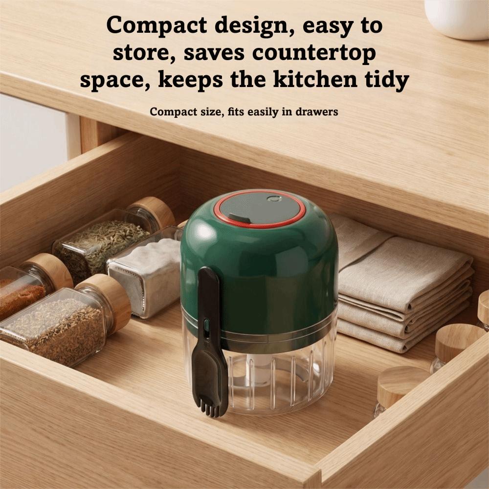 Electric Food Chopper Portable Meat Grinder Multifunctional Vegetable Chopper  Garlic Paste