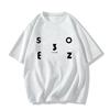 Ladies Summer Short Sleeve Round Collar Casual Letter Printed Teenager Pullover Oversize Cotton T Shirt Top