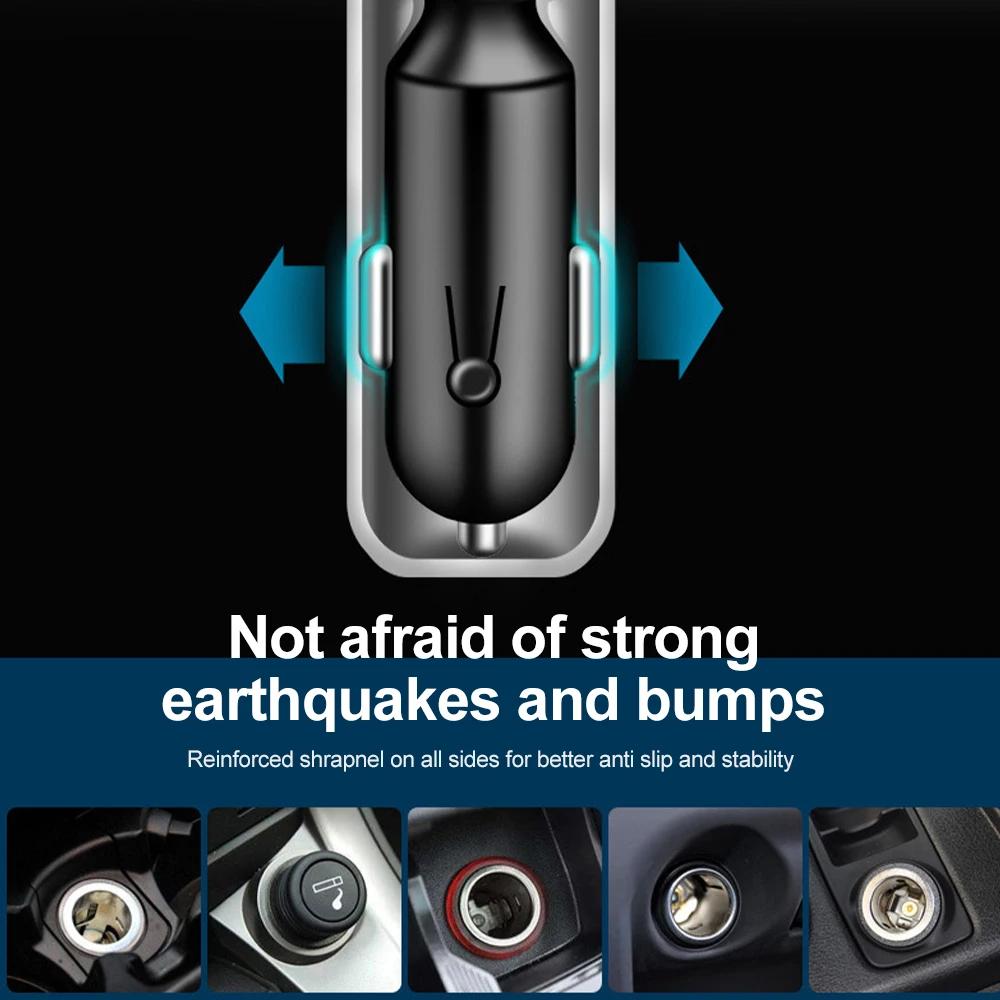 90W Car Charger QC3.0 PD Fast Charging Adapter Phone Chargers with Digital Display Cigarette Lighter Auto Accessories