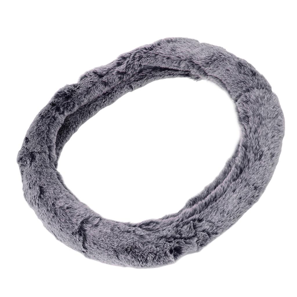 15 Inch Steering Wheel Cover Imitation Wool Plush Auto Steering Wheel or Interior Accessory for Men Women