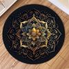 Bohemia Mandala Round Carpet Living Room Geometric Ethnic Flowers Circle Rug Bedroom Anti-slip Vintage Floor Mat Home Decor