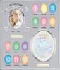 Ladonna Baby Photo Frame, Silver, 12-Month Baby Frame (External Dimensions: 277 X 325 Mm), MB21-140