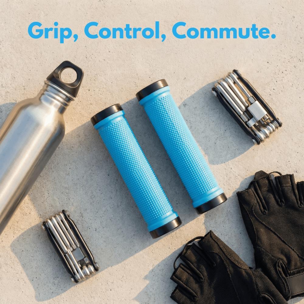 1 Pair Anti-Slip Bike Handlebar Grips Shock-Proof Mountain Bike Handlebar Grip  Scooter