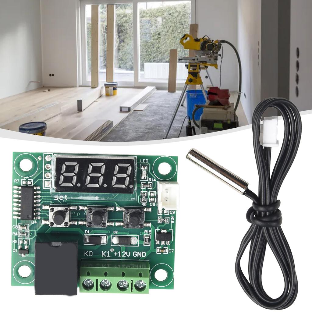 Digital Thermostat Temperature ≤ 35mA 0-110° 20A Relay 48.5 X 40mm Attract Current ≤ 65mA DC 12V (10K 0.5%)