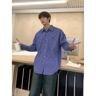 2024 Letter Langarmhemd Japanischer Hong Kong Stil Ins Loose Shirt Herren Sommertrend Vielseitige Freizeitjacke
