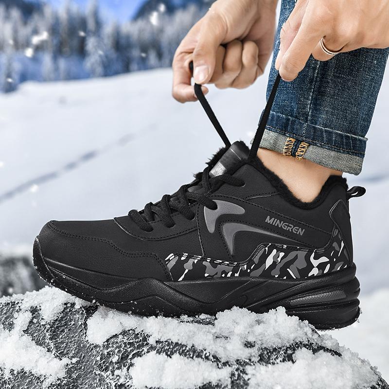 Модные мужские хлопковые туфли с высоким верхом — фото 7