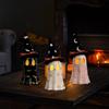 Decorazione di fantasmi Spookys in resina, statuette di fantasmi colorati, decorazioni per la casa