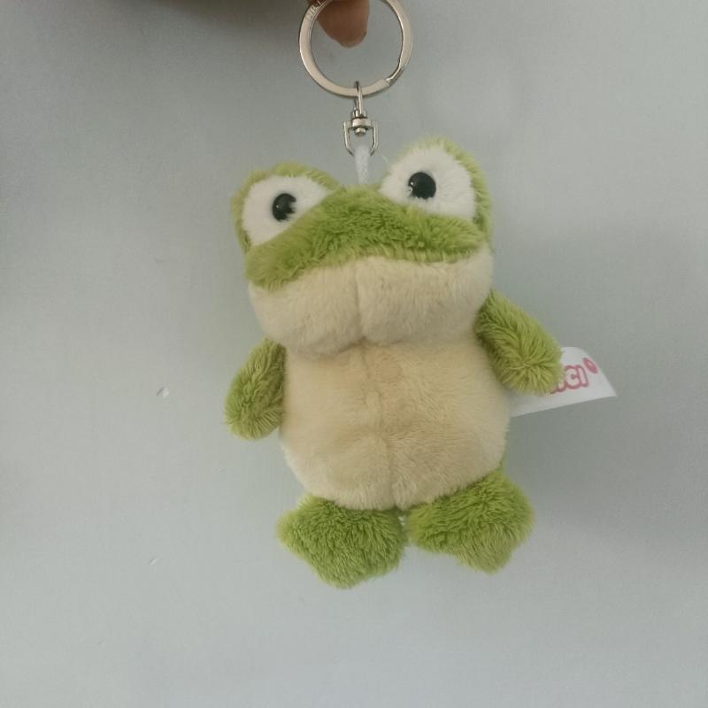 

Cartoon Cute Green Little Frog Plush Toy Pendant Cute Animal Plush Toy Keychain Backpack Decoration Plush Pendant Festival Gift 1pcs