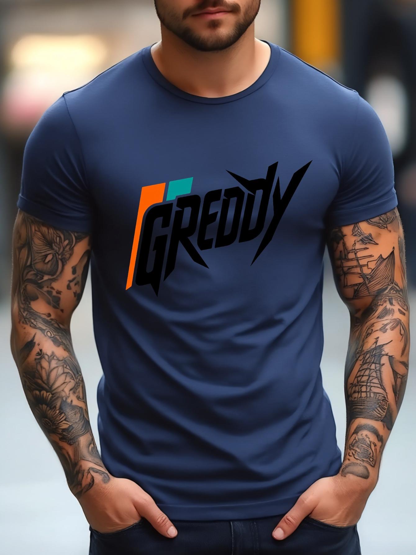 lie Navy Blue T-shirt - Breathable Cotton Blend Crew Neck Tee for Gym XXXXL