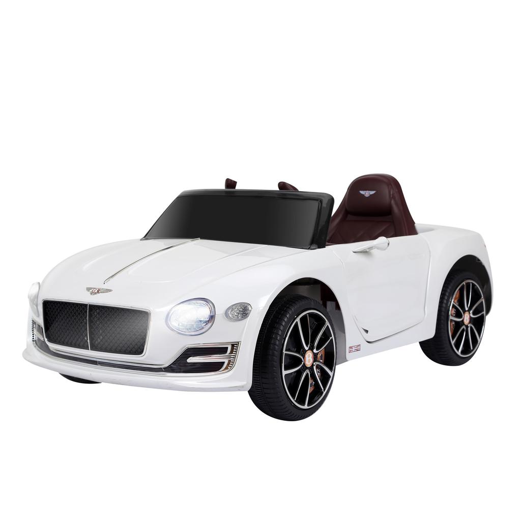 Electric Car, Bentley GT, for Children 3+, 2.5-5 km/h, 108 x 60 x 43 cm, White