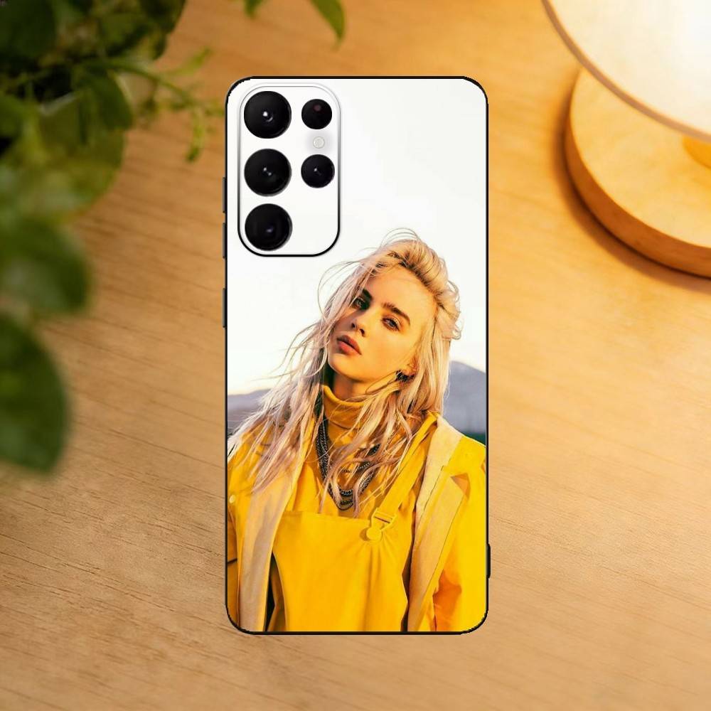 Famous S-Singer B-Billie Eilish Phone Case For Samsung S25,S24,S21,S22,S23,S30,Ultra,S20,Plus,Fe,Lite Black Shell