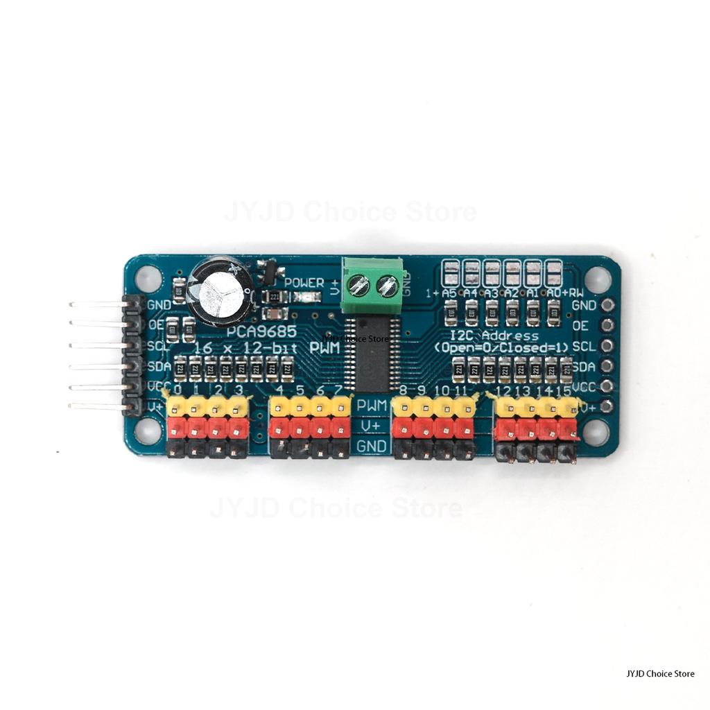 PCA9685PW 16 Channel 12-Bit PWM Servo Shield Driver I2C Interface PCA9685 Module For Raspberry Pi