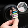 2PCS ABS Car Door Handles Sticker National Flag Round Car Door Handles Decor Multicolor Car Decals for BMW MINI