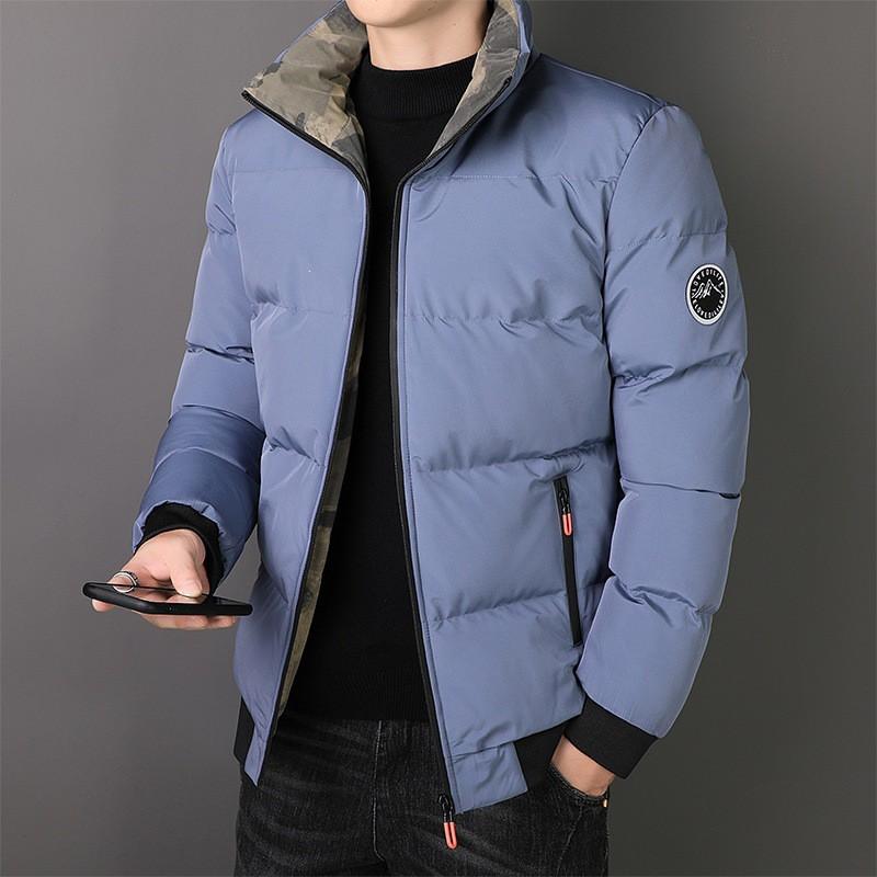 Mens Trendy Winter Cotton Jacket Warm Padded Coat Casual Outerwear Teens