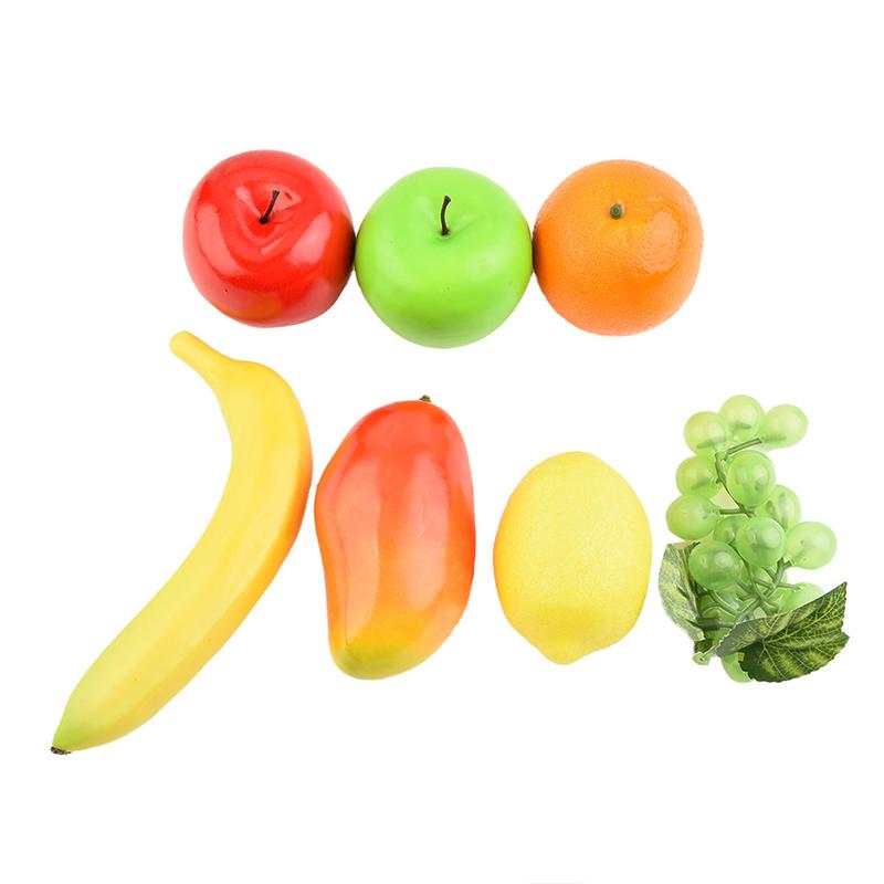 1 Set Artificial Fruits Home Realistic Faux Fruits For Centerpieces Party Dinning Tabel Decor Display Props Mix Fruits Set