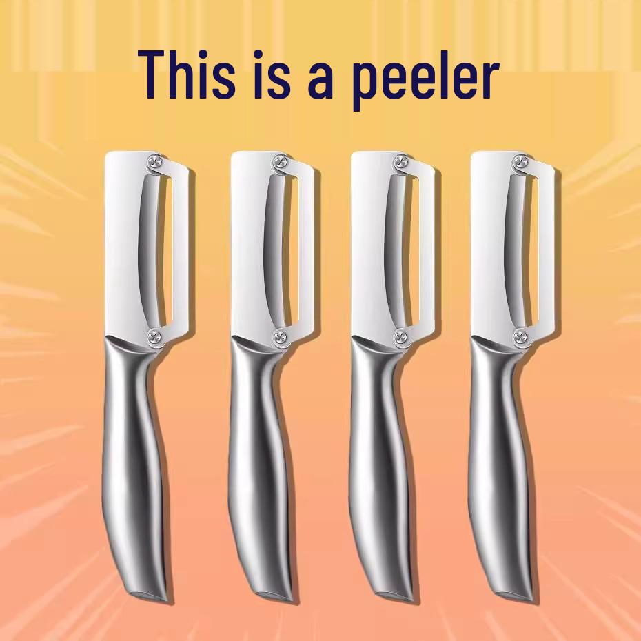 Stainless Steel Kitchen Peeler for Kohlrabi - New User 0.01 Offer