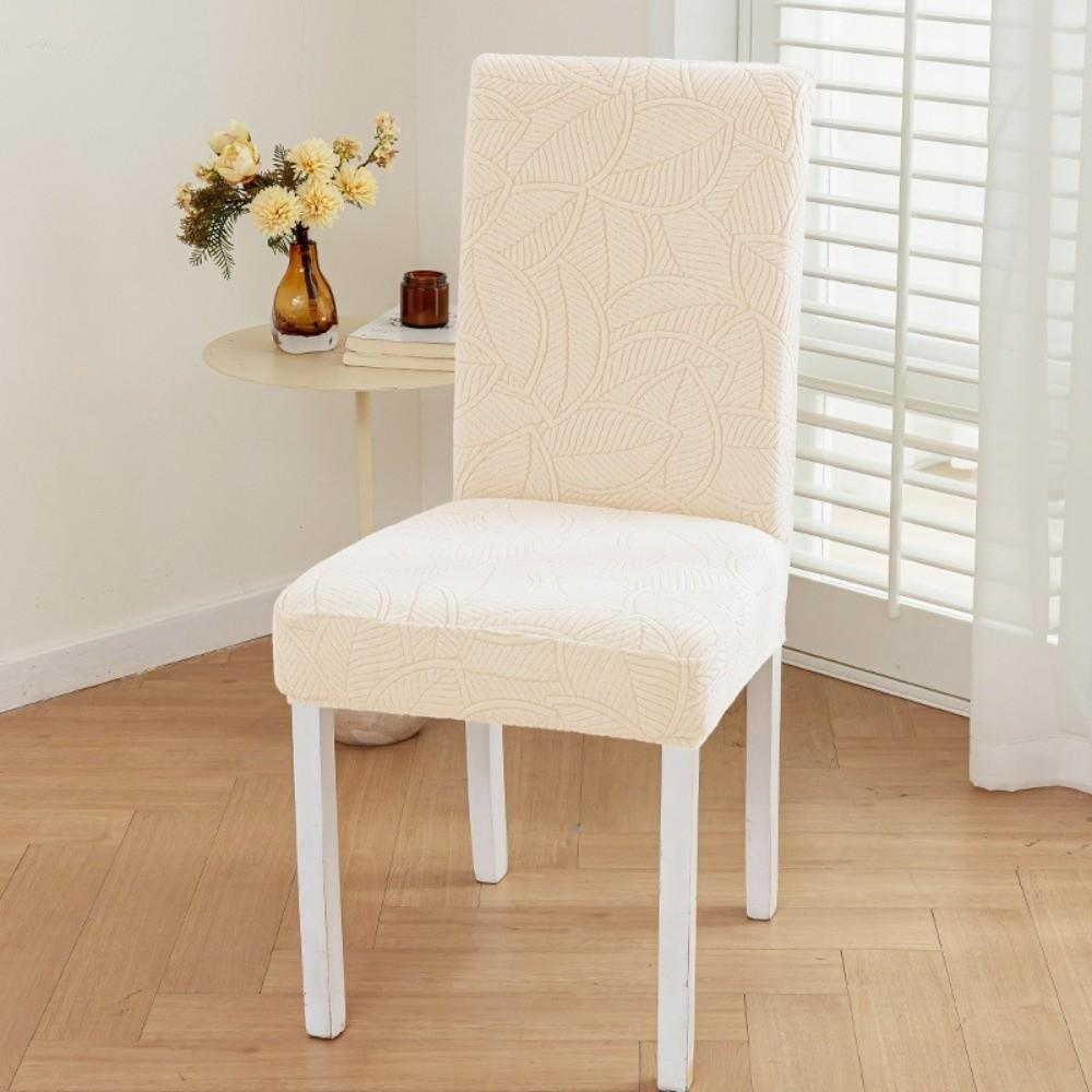 Elastic Stretch Dining Chair Cover Long Jacquard Chair Cushion Cover Waterproof Seat Covers Chair Protectors