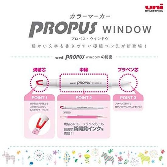 Mitsubishi Pencil Color Marker Propus Window Smoke 5 Colors PUS103T5C3