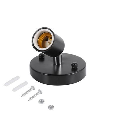 Edison Screw Bulb Wall Lamp 180 Degrees E27 Lamp Base Light Socket Lamp Socket Holder Bulb Holder