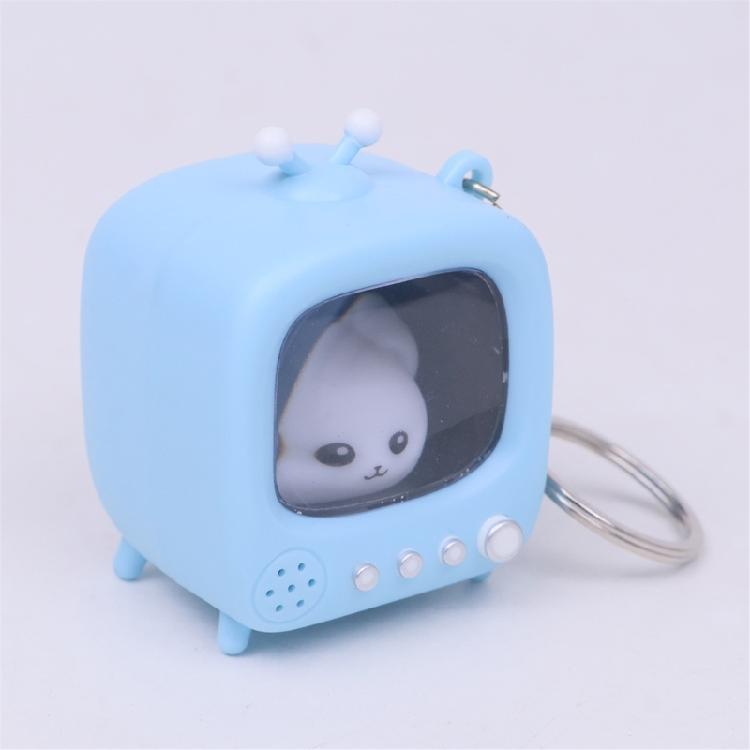 Novelty Television Keychain Glowing Doll Backpack Hanging Decoration For Night Visibility Camping Gear Kids Room