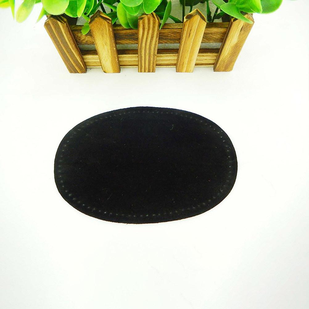 2Pair Elbow Patches Oval Shape Fake Sewing Applique for Shirts Jackets Sweaters Pants Clothing Repair Durability