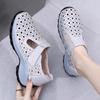Fashion GKTINOO Women's Shoes Summer 2025 Real Leather Casual Sports Sandals For Women Hollow Wedge Sandals Mom Thick Soled Roman Sandal